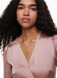 Wilfred MADEMOISELLE SATIN LONGSLEEVE DRESS