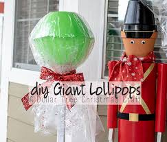 It's very easy to make that kids can help. Diy Giant Lollipops Dollar Tree Christmas Craft Life Sew Savory
