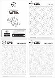 Menggambar pola batik dari garis silang, menjadi batik yang bagus. Printable 6 Batik Untuk Anak Anak Di Hari Batik Nasional Familia Kreativa