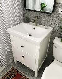 Installing A Hemnes Odensvik Bathroom Vanity And Sink Ikea Bathroom Vanity Ikea Bathroom Ikea Bathroom Sinks