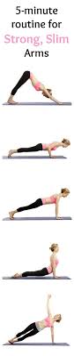 A 5 Minute Yoga Routine For Strong Slim Arms Quick Workout Slim Arms Yoga Routine