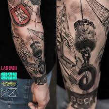 Hamburg Dock Tattoo By Niko Zed Done Lakimii Tattoo Studio In Stuttgart Instagram Niko Zed Tattoo Tattoos Pocking Niko