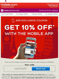 8% off hotel bookings using mobile app at hotels.com. Hotels Com 10 Off App Coupon Ends Tomorrow Milled