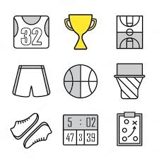 Basketball Icons Vector Sport Icon Basketball Scoreboard Basketball