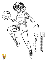 A large collection of coloring pages for soccer fans. Back Heel Soccer Girls Sports Coloring Girls Sports Free Gear