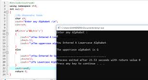In this example, you will learn to print all the letters of the english alphabet using loops in c programming. C Program To Convert A Lower Case To Upper Case Or Vice Versa