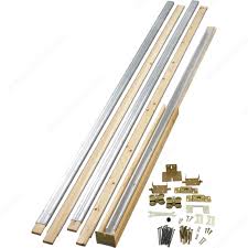Pocket door frame kits contain all necessary hardware for a single pocket door installation in a 2x4 stud wall (door, jambs, drywall, door locks, door pulls, hidden pocket door guide kit not included). 148bc Pocket Door Frame And Hardware Kit Onward Hardware
