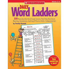 Print out the template and complete the word ladder listed based on the clues provided. Daily Word Ladders Grades 2 3 By Timothy Rasinski Timothy V Rasinski Paperback Target