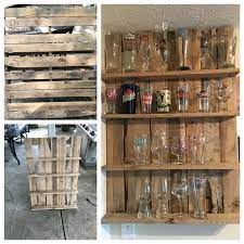 Rio grande jewelry making supplies for the best in jewelry findings and gemstones, tools, jewelry supplies and equipment, and the packaging and display items essential to the success of your jewellery business since 1944. Beer Glass Shelf Made Out Of Pallet Wood Glass Display Shelves Glass Shelves Kitchen Shot Glass Holder