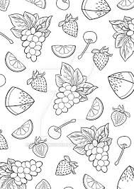 Summer Fruit Burst Colouring Page Fruit Coloring Pages Cute Coloring Pages Coloring Pages