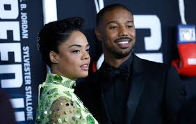 This weekend, moviegoers can catch michael b. Michael B Jordan And Tessa Thompson Are Knockouts At The Creed Ii Premiere