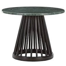 River stone small black coffee table. Fan Small Coffee Table Green Marble Top Black Base Rouse Home