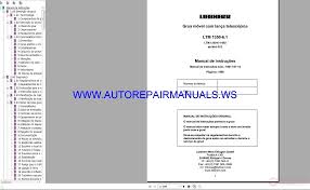 Liebherr Ltm Cranes All Models Full Shop Manual Dvd Auto