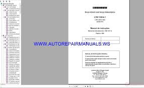 liebherr ltm cranes all models full shop manual dvd auto