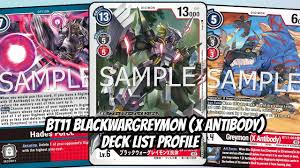 BlackWargreymon (X Antibody) Deck List Profile (Digimon TCG BT11) - YouTube