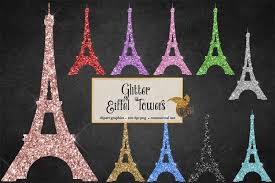 Enter your email address in the box above to unlock the files. Glitter Eiffel Tower Clipart 129145 Illustrations Design Bundles