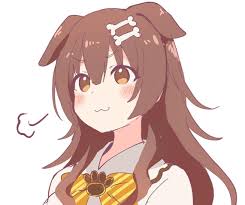 Korone By Tadanoshi Kabane Inugami Korone In 2020 Cute Art Digital Art Girl Kawaii Anime