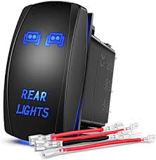 Wiring lighted rocker switches inside the switch. Amazon Com Nilight Ni Rs05 Led Light Bar Rocker Switch 5pin Laser On Off Rear Lights Rocker Switch 20a 12v 10a 24v Switch Jumper Wires Set 2 Years Warranty Blue Automotive