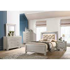 Homey design bedroom sets from factory to client! Rent To Own Elements International 6 Piece Platinum Twin Panel Bedroom Set At Aaron S Today