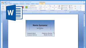 To make a business card in microsoft word, follow the following steps: Microsoft Word How To Make And Print Business Card 1 2 Youtube Printing Business Cards Business Card Template Word Create Business Cards