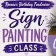 Ronnie's Sign Painting Fundraiser
