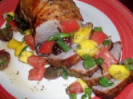 Chipotle Marinated Pork Tenderloin With Grilled Mango Salsa