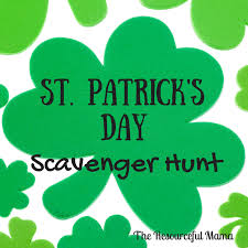 Patrick's day scavenger hunt printable for kids! St Patrick Day Scavenger Hunt The Resourceful Mama