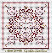 The weather is perfect, but the summer has almost ended. Free Chart Biscornu Cross Stitch Biscornu Cross Stitch Cross Stitch Designs Blackwork Cross Stitch
