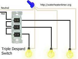 The triple switch i am wiring has 3 single pole switches in a single housing that go to a switched outlet, an entrance way light and an outside light. Triple Despard Switches Light Switch Wiring Home Electrical Wiring Wire Switch