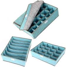 Cheap storage boxes & bins, buy quality home & garden directly from china suppliers:adjustable drawer honeycomb clapboard partition divider box separator diy grid storage organizer cell sorting panties socks enjoy free shipping worldwide! Clickus Set Of 3 Foldable Drawer Dividers Storage Boxes Innerwear Storage Box Closet Organizers Under Bed Organizer For Clothing Shoes Underwear Bra Socks Blue Price In India Flipkart Com