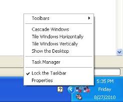 If lock the taskbar has a check mark next to it, you know Fix Lock The Taskbar Option Is Greyed Out