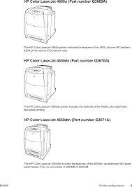 Hp Color Laserjet 4650 Series Printer User Guide Enww Laser