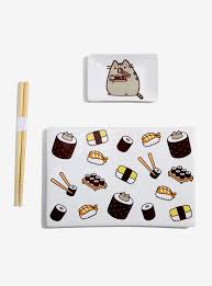 Pusheen Sushi Set Sushi Set Pusheen Computer Sticker