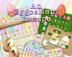 Escape Room Game Easter Escape Room Kit Diy Printable Puzzle Etsy Escape Room Game Easter Games For Kids Easter Escape Room