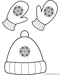 The sepia is a nice warm dark brown color. Winter Hat And Mittens Coloring Page Clothing