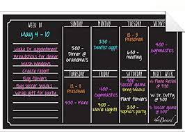 Leave some for the rest of us! Dry Erase Decal Weekly Calendar Black Fluorescent By Ala Board Dry Erase Amazon De Burobedarf Schreibwaren