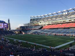 Gillette Stadium Section 125 New England Patriots