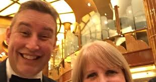 Sandie's Travel Blog: Selfie with the Deputy Captain, Russell Robson. Any  good as one of my challenges?