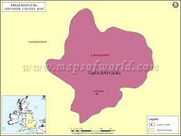 Leicester County Map Map Of Leicester County England Uk