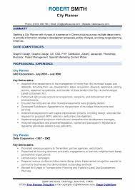 Create a professional curriculum vitae in a few clicks. City Planner Resume Samples Qwikresume