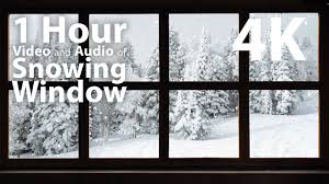 Serenaandlily.com has been visited by 10k+ users in the past month 4k Hdr Snowing Outside Window Relaxing Gentle Calming 1 Hour Youtube