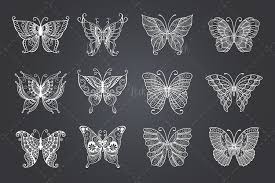 It's now the weekend free christmas bookmark patterns in a variety of formats including images, vector files, and printable versions. 12 Set Butterflies Svg Files For Silhouette And Cricut 953586 Paper Cutting Design Bundles