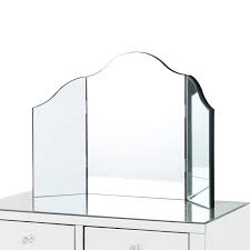 By sandra on june 7, 2017. Verina Frameless Modern Contemporary Tri Fold Tabletop Vanity Mirror No Color Contemporary Makeup Mirrors By Inspired Home Houzz