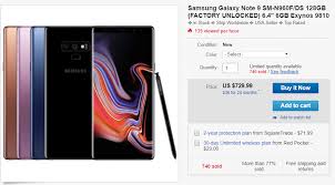 65 3.5 out of 5 stars. Deal Alert Samsung Galaxy Note 9 On Sale For 657 After Coupon Code On Ebay