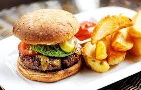 Beef Burger Recipe With Stilton Rarebit Great British Chefs Recipe Burger Recipes Beef Burger And Chips Burger Recipes