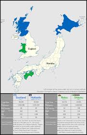 Wales is a constituent country of the united kingdom. Similarities Between Scotland Hokkaido And Wales Shikoku Mapporn