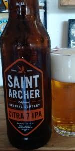 At least adam warren, saint archer's vice president of marketing, did not gloat. Citra 7 Ipa Saint Archer Brewing Co Beeradvocate