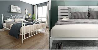 Dhp Tokyo Metal Bed White King With Signature Sleep Memoir 12 Inch Memory Foam Mattress King Size In 2020 12 Inch Memory Foam Mattress Bunk Bed Mattress Metal Beds