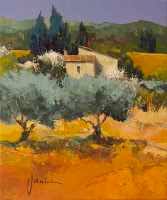 Artworks By Philippe Janin Galerie Janin Ruggeri Landscape Paintings Oil Painting Landscape Olive Tree Painting