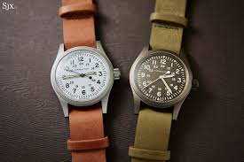 Hamilton khaki green field officer mechanical mens watch h69439363 38mm mens watches. Hands On Hamilton Khaki Field Mechanical 38mm Sjx Watches